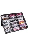 Femmes Hommes Organisateur de Lunettes de Soleil, Lunettes de soleil Organizer 18 emplacements Rack, support Plateau de range