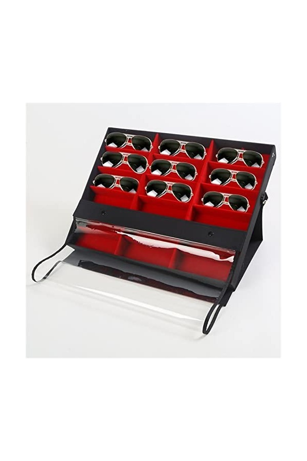 Femmes Hommes Organisateur de Lunettes de Soleil, Lunettes de soleil Agenda 18 emplacements daffichage de cas Support Suppor