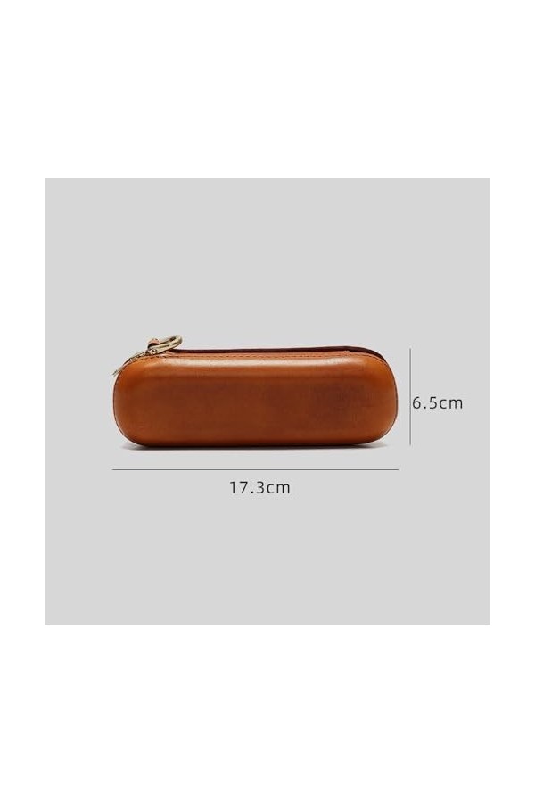 YIORYO Étui à lunettes en cuir, étui à lunettes portable, étui de protection en cuir à plaque horizontale résistant à la pres