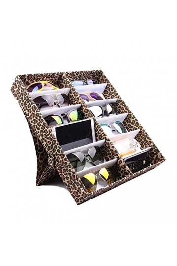 Rack de Lunettes de Soleil Sépardage de Lunettes 12 Compartiment Lunettes Affichage de Rangement Boîte de Rangement Lunettes 