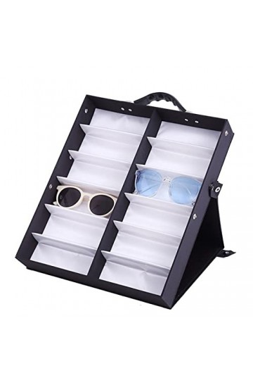 Femmes Hommes Organisateur de Lunettes de Soleil, Lunettes de soleil Organizer Box lunettes coffret de rangement stand de lec