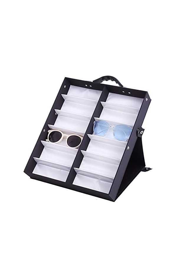 Femmes Hommes Organisateur de Lunettes de Soleil, Lunettes de soleil Organizer Box lunettes coffret de rangement stand de lec