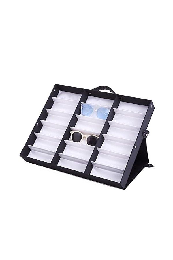 Femmes Hommes Organisateur de Lunettes de Soleil, Lunettes de soleil Organizer Box lunettes coffret de rangement stand de lec
