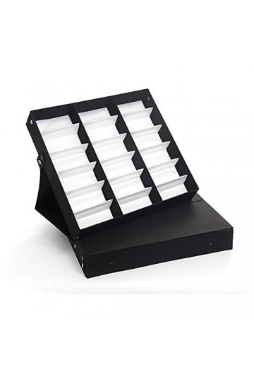 Chtom Lunettes de Soleil daffichage 18 Cas Boîte Grille Lunettes Boîte Affichage Lunettes boîte de Rangement des Lunettes de