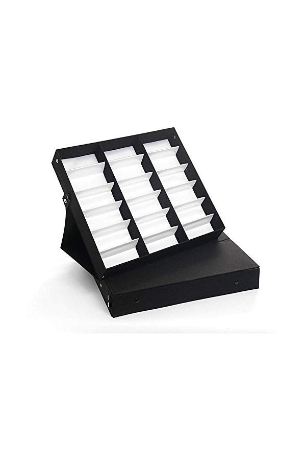 Chtom Lunettes de Soleil daffichage 18 Cas Boîte Grille Lunettes Boîte Affichage Lunettes boîte de Rangement des Lunettes de