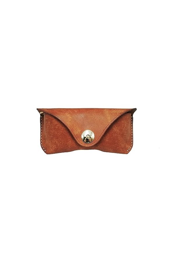 YIORYO Étui à lunettes en cuir portable - Cuir véritable, Protège, Lunettes de soleil, Pochette à lunettes, Lunettes de lectu