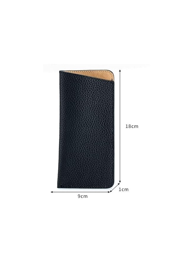WATAY Étui à lunettes en cuir souple, pochette for lunettes de soleil, sacs de rangement for lunettes, boîte de lunettes de s