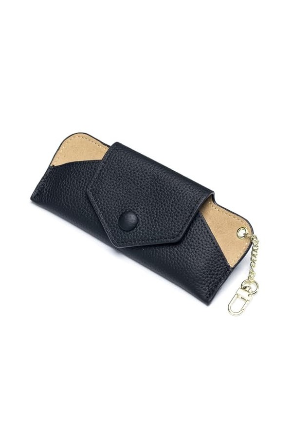 WATAY Étui à lunettes de soleil en cuir for femmes et hommes, boîte à lunettes avec boucle en métal Color : 1-Pack, Size : 1