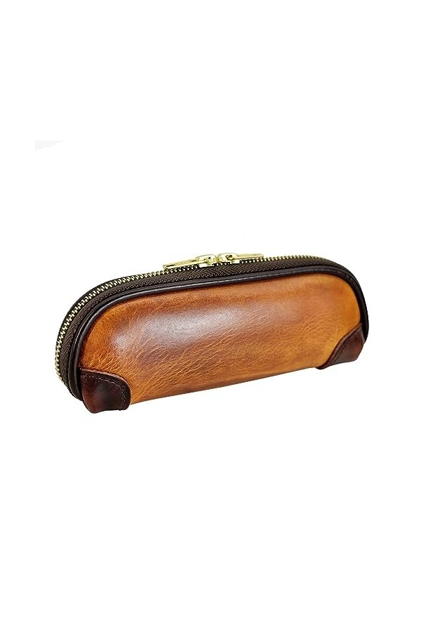 Étui à lunettes en cuir | Étui à lunettes en cuir | Étui à lunettes de lecture | Étui en cuir fait à la main for lunettes de 