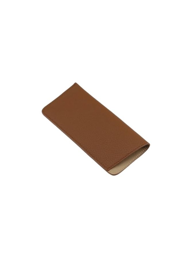 WATAY Étui à lunettes unisexe en cuir véritable, sac à lunettes Portable, boîte à lunettes, sac for femmes et hommes Color :