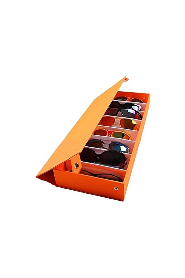 DIXII Présentoir à lunettes 8 Grille Lunettes de soleil Étui de rangement for lunettes Présentoir à lunettes Boîte à verres P