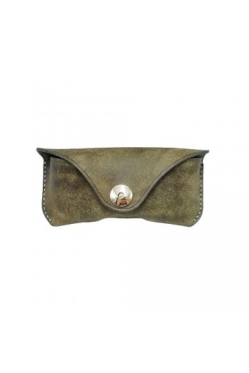 YIORYO Étui à Lunettes en Cuir - Cuir véritable, Protège, Lunettes de Soleil, Pochette à Lunettes, Lunettes de Lecture, Suppo