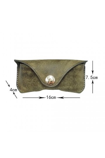 YIORYO Étui à Lunettes en Cuir - Cuir véritable, Protège, Lunettes de Soleil, Pochette à Lunettes, Lunettes de Lecture, Suppo