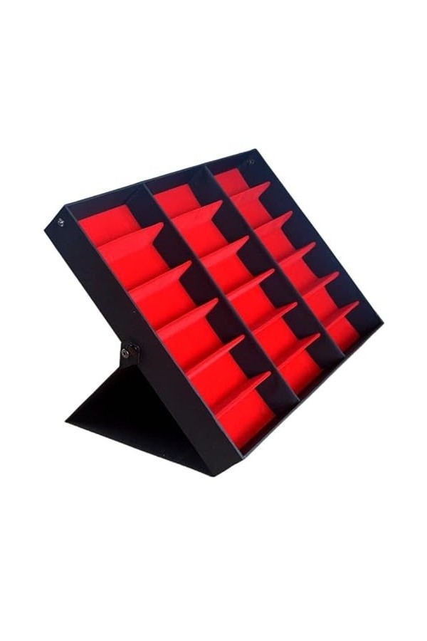 HEIMP 18 Fentes Lunettes Plateau Lunettes de Soleil vitrine Lunettes Organisateur boîte Porte-Lunettes Lunettes de Soleil Sup