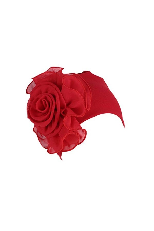 YONKINY Chimio Turban Pour Femmes Élégant Confortable Chapeau Bonnet Cancer Élastique Headdress Fleur Pour La Perte De Cheveu