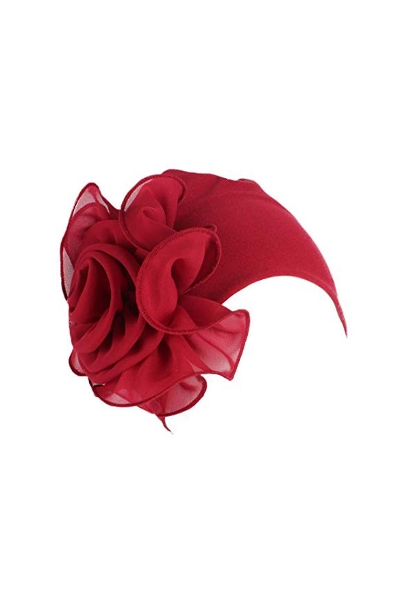 YONKINY Chimio Turban Pour Femmes Élégant Confortable Chapeau Bonnet Cancer Élastique Headdress Fleur Pour La Perte De Cheveu