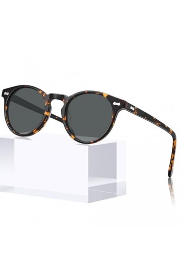 Carfia Lunettes de Soleil Femme Polarisées Mode Rétro Vintage la Protection UV 400 pour Conduire Voyager