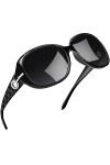 Joopin Lunettes de Soleil Femme Polarisées Grande Cadre Lunette Polarisante Oversize Grosses Lunettes de Soleil Tendance Rétr