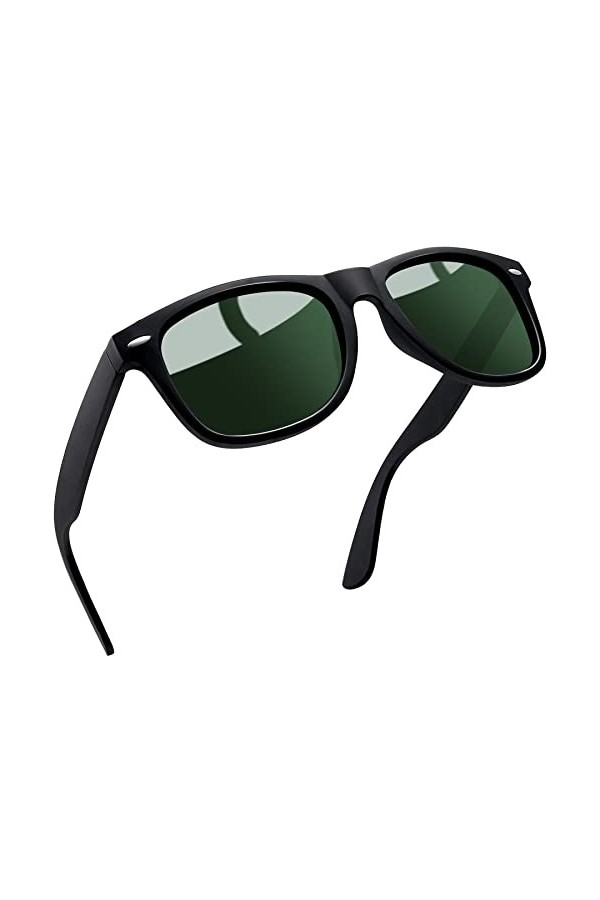 Joopin Lunettes de Soleil Femme Polarisées Rose Effet Miroir Lunette de Soleil Homme Rectangulaires Pour Voyage UV400