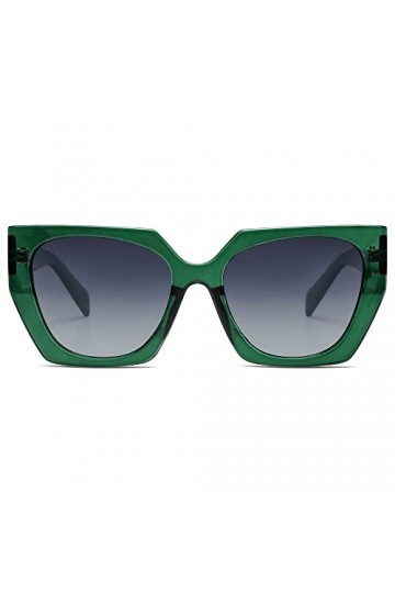 SOJOS Lunettes de soleil rétro pour femmes en forme dœil de chat avec verres en polycarbonate UV400 Protégées, lunettes Cat-