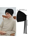 VGMANNTA Bonnet Hijab Bonnet Turban Bonnet Hijab Femme Bonnet sous Hijab Hijab Foulard Femme Musulmane Bonnet Turban Femme Hi