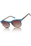 DUCO Lunettes de Soleil Femme Polarisées Mode Rétro Vintage la Protection UV 400 pour Conduire Voyager DC1230 Bleu clair 