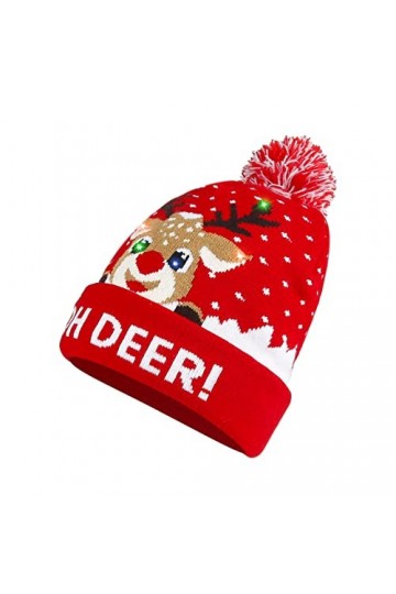 Diealles Shine Bonnet Noel Lumineux, Hiver Bonnet Beanie, Chaud Chapeau Tricoté, Bonnet en Tricot pour Unisex Costume Décorat