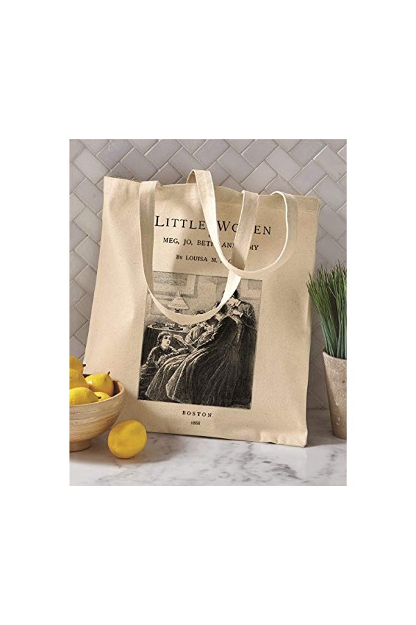 Louisa M. Alcott Sac fourre-tout pour femme Motif livre Inscription Little Women