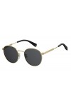 Polaroid PLD 2053/S Sunglasses, 2f7/M9 Gold Grey, 51 Mixte