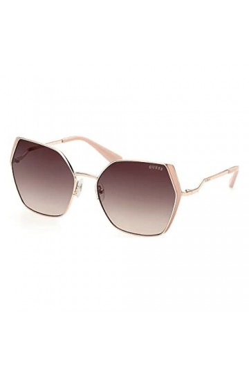 GUESS Femme GU7843 Lunettes de Soleil, Shiny Rose Gold, 61