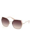 GUESS Femme GU7843 Lunettes de Soleil, Shiny Rose Gold, 61