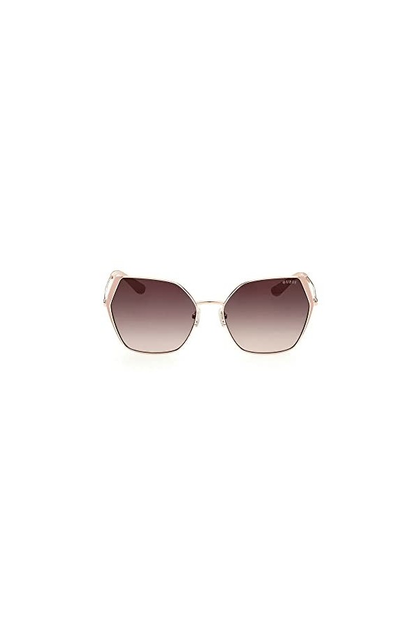 GUESS Femme GU7843 Lunettes de Soleil, Shiny Rose Gold, 61