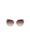 GUESS Femme GU7843 Lunettes de Soleil, Shiny Rose Gold, 61