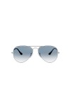 Ray-Ban - Lunettes de Soleil - RB3025 Aviator Metal Aviator Polarisée 58 mm, Argent Argento , 55 mm