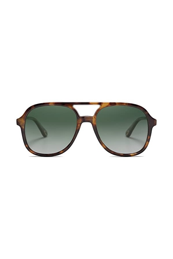 SOJOS Lunettes de Soleil Homme Polarisées Femme Carrées Rétro Vintage à Double Pont Rectangulaire Unisexe Lunettes de Soleil 