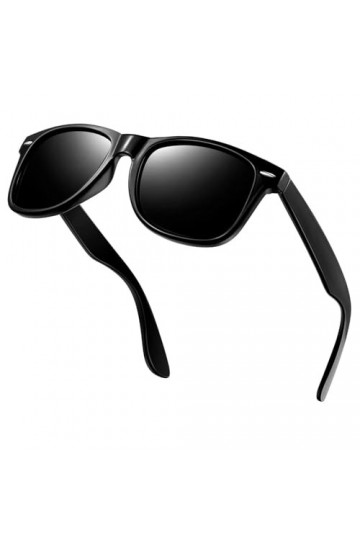 KANASTAL Lunettes de Soleil Polarisée Homme et Femme Rétro, Lunettes de Soleil Mode Vintage Carrées, Lunette UV400 Classique 