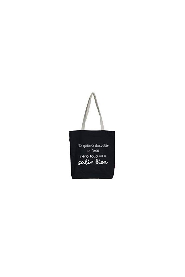 Econanos Hellobags2019 Sac de Plage, 38 cm, Noir Negro 