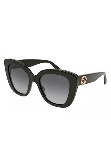 Gucci Lunettes de Soleil GG0327S Black/Grey Shaded 52/20/140 femme