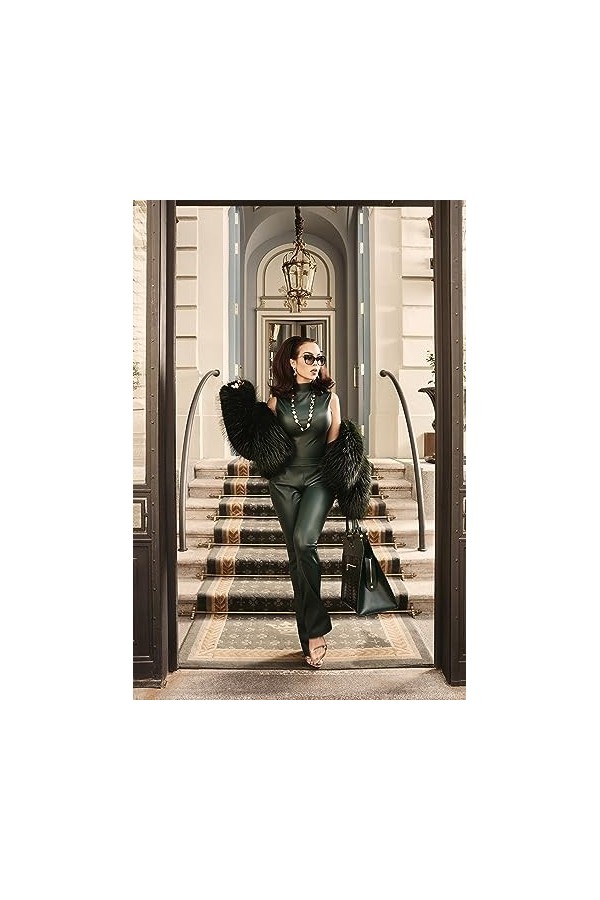 Guess GU 7410 Montures de Lunettes, Marron Dark Havana/Brown , 55 Femme