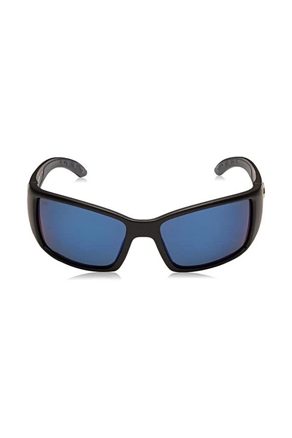 Costa Del Mar Blackfin Sunglasses, Black, Blue Mirror 580 Plastic Lens