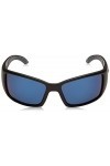 Costa Del Mar Blackfin Sunglasses, Black, Blue Mirror 580 Plastic Lens