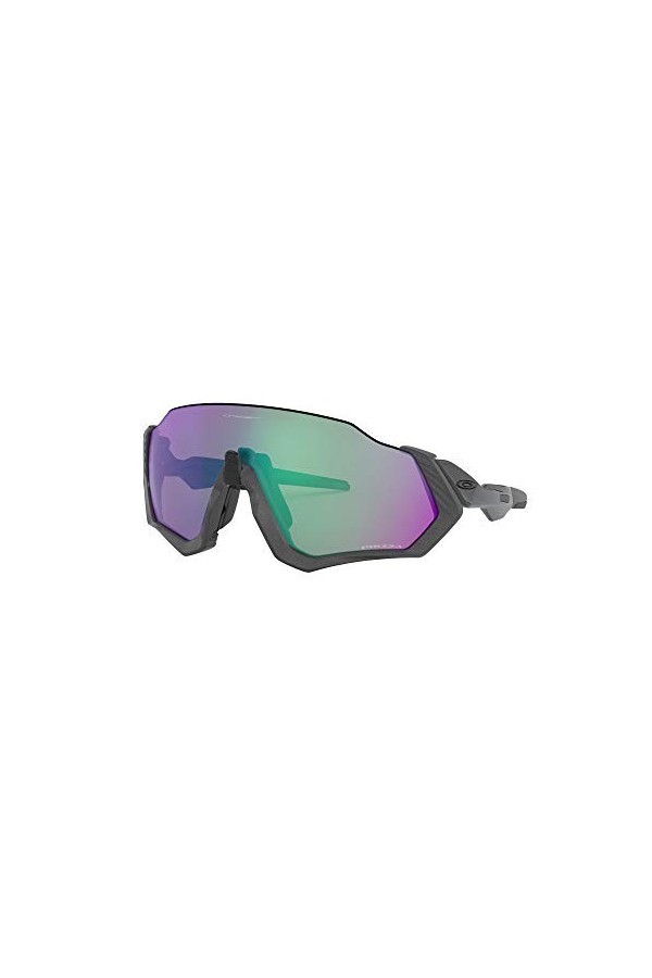 Oakley Flight Jacket Lunettes de Soleil, Argent, XL Homme