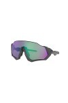 Oakley Flight Jacket Lunettes de Soleil, Argent, XL Homme