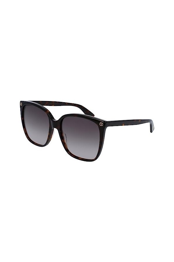 Gucci GG0022S 003 Montures de Lunettes, Marron Avana/Brown , 57 Femme