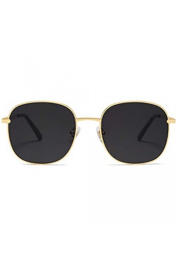 SOJOS Designer Femmes Lunettes De Soleil Élégant Flat Spéculaire Aurora SJ1137 Avec C2 Monture Or/Verre Gris