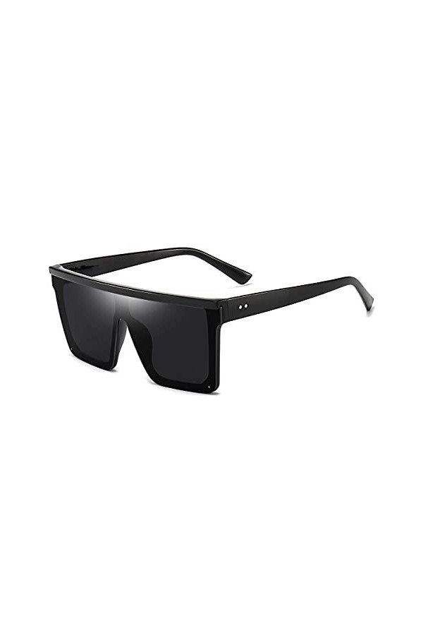 Dollger Lunettes de Soleil Surdimensionnées Pour Femmes Hommes, Lunettes Carrées de Soleil à La Rétro UV400