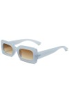 SOJOS Lunettes de Soleil Femme Homme Rétro, Vintage Rectangulaires Lunettes de Soleil Étroites Des Années 90 Chunky SJ2160