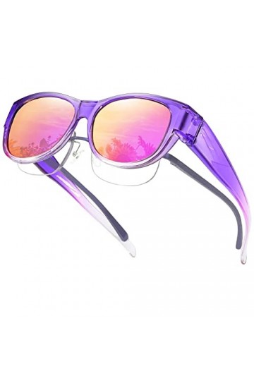 SHEEN KELLY Sur Lunette de Soleil Polarisé Femmes Mode Ovale sadapter sur les lunettes Goggles du Conducteur de lœil de cha