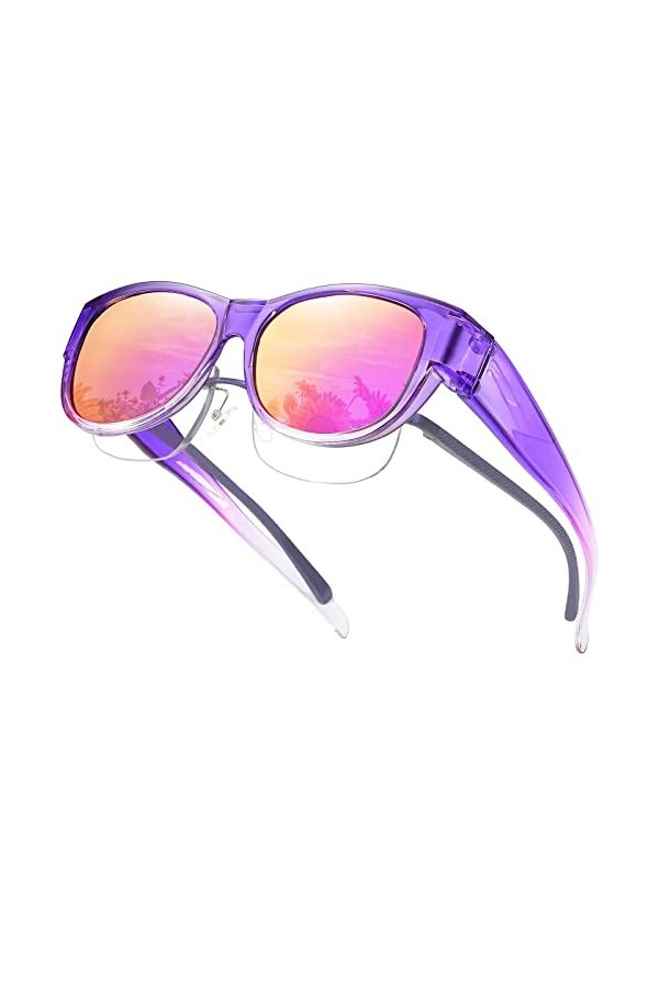 SHEEN KELLY Sur Lunette de Soleil Polarisé Femmes Mode Ovale sadapter sur les lunettes Goggles du Conducteur de lœil de cha