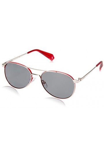 Polaroid PLD 6070/S/X Sunglasses, J2b/M9 Silver Red, 56 Mixte